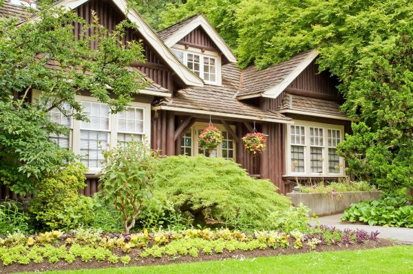 Log Home Landscaping in Kaysville
